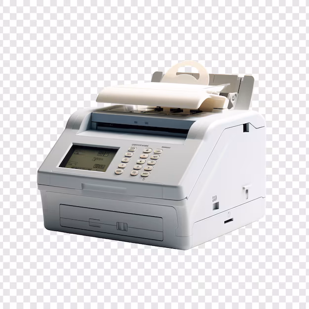 An old fax machine