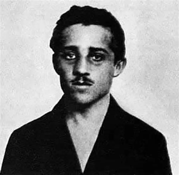 Porträtfoto von Gavrilo Princip